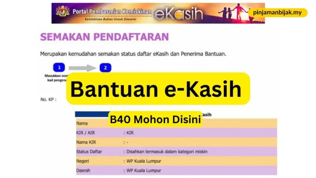 apa itu bantuan e-kasih dan siapa yang layak menerimanya