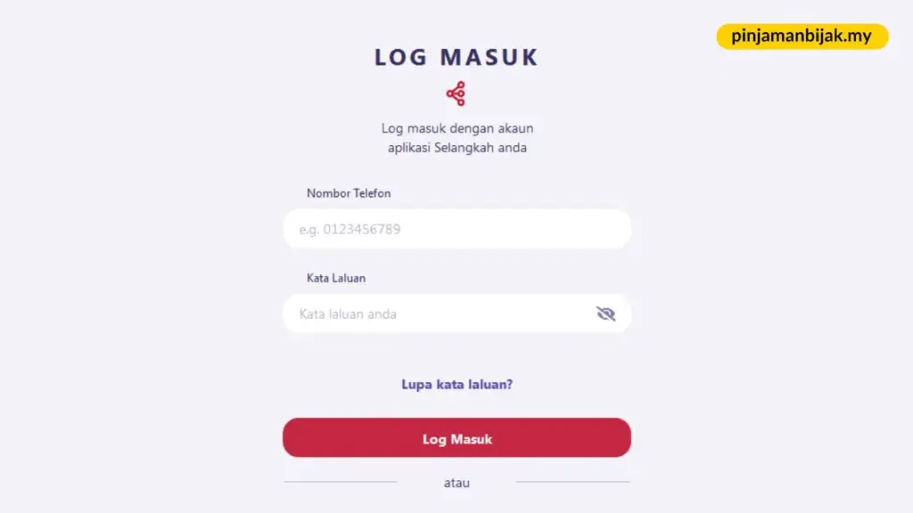 login bantuan bingkas rm300 untuk b40