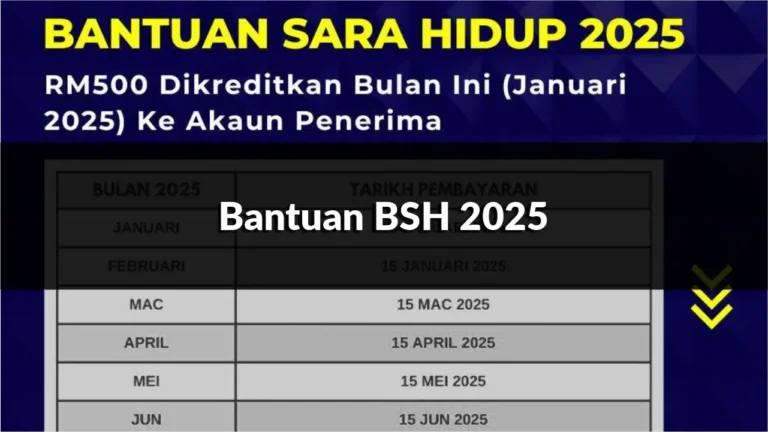 panduan lengkap bantuan bsh 2025, semakan, jadual, dan kelayakan terkini