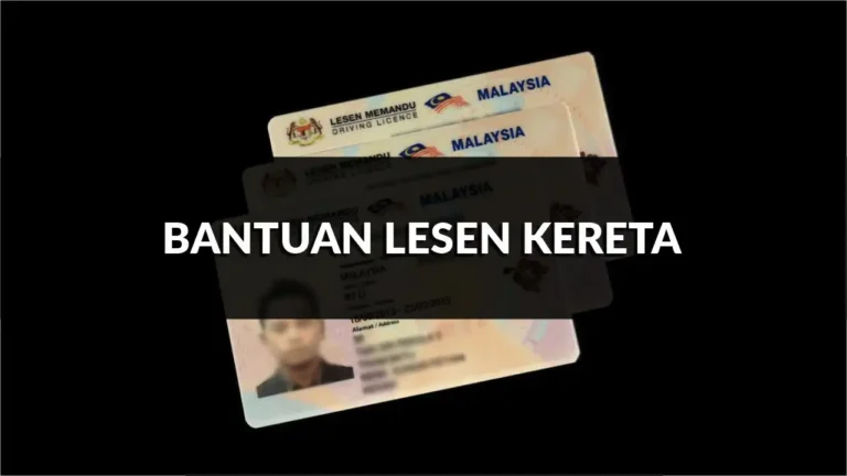 rahsia bantuan lesen kereta percuma dibuka sekarang