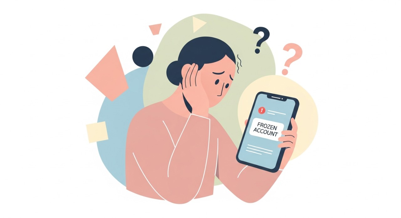 akaun dibekukan tidak boleh semak baki