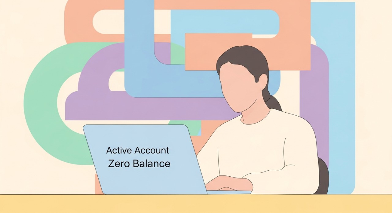 akaun pinjaman aktif tapi tiada baki