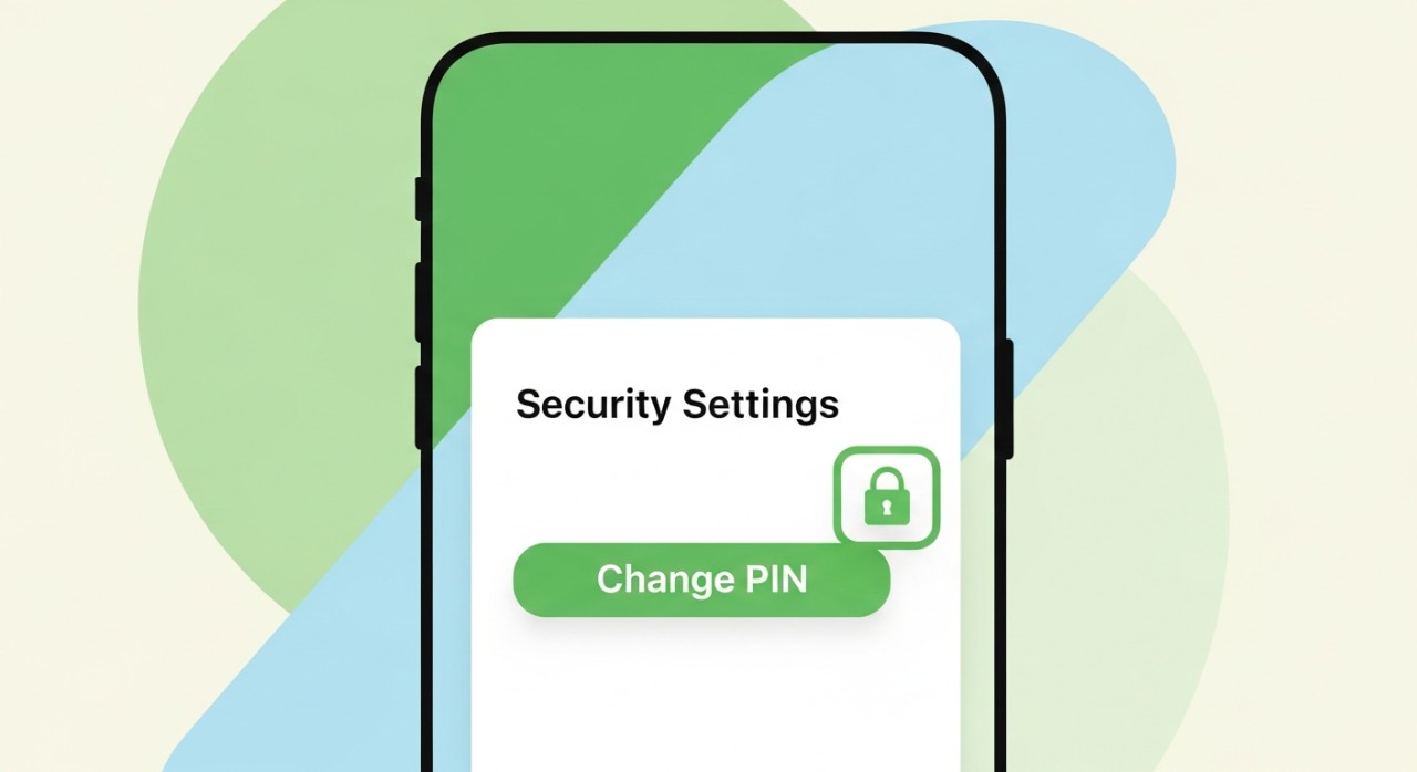 Panduan Lengkap Cara Tukar Nombor PIN Agrobank 1 Antara muka aplikasi perbankan mudah alih menunjukkan pilihan untuk menukar nombor PIN.