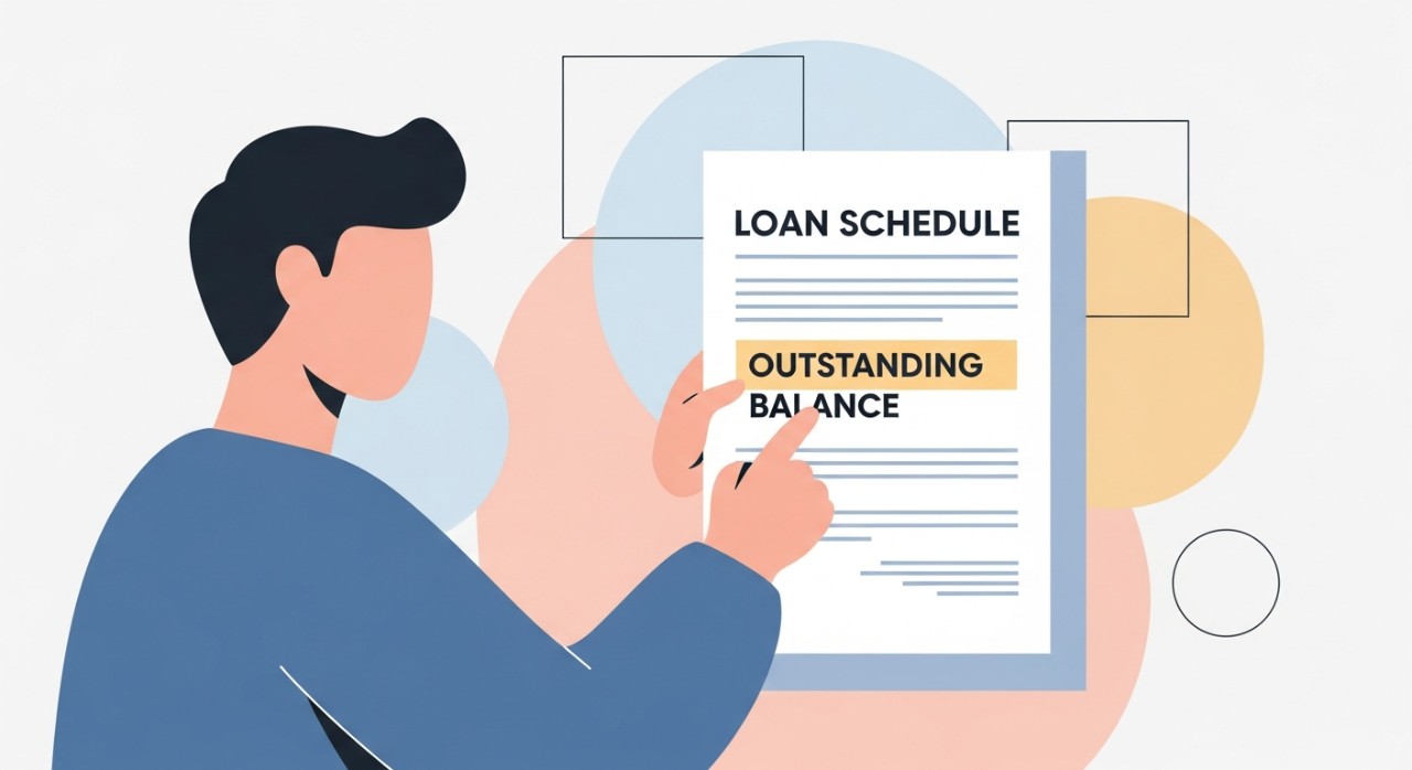 baki tertunggak jadual pinjaman