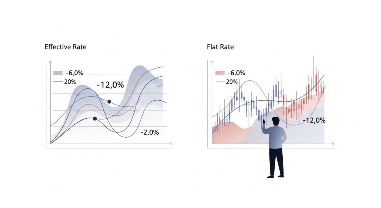 beza effective rate dan flat rate