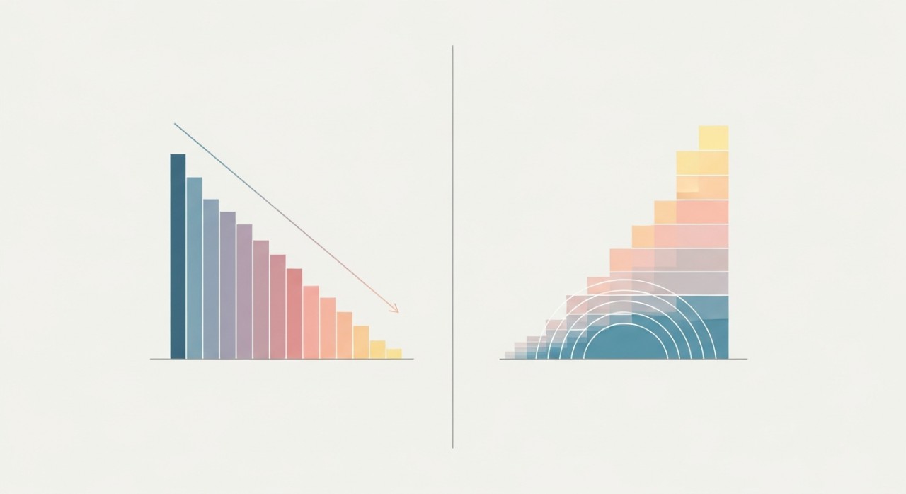 beza jadual ansuran dan faedah
