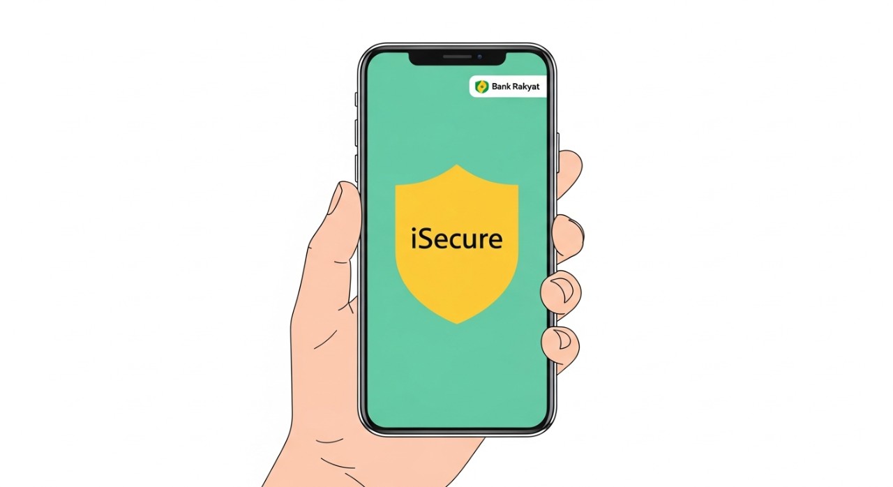 cara aktifkan isecure bank rakyat