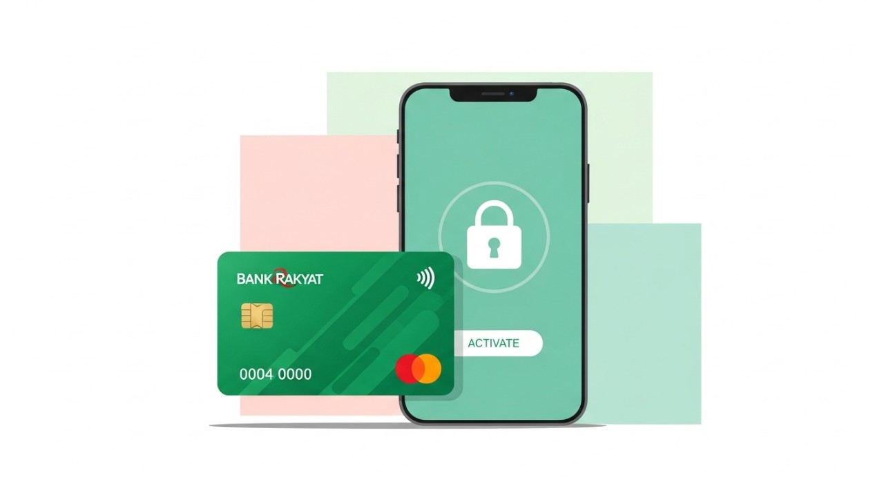 cara aktifkan kad kredit bank rakyat