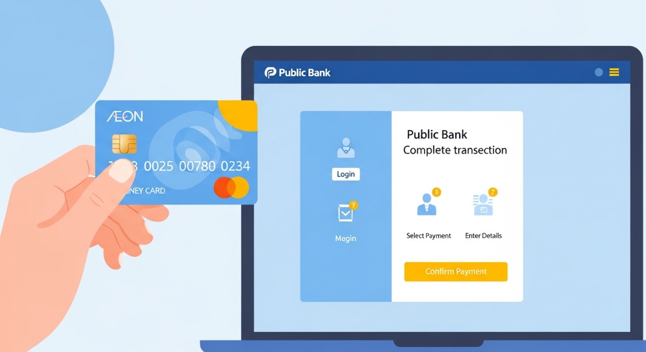 cara bayar aeon credit public bank