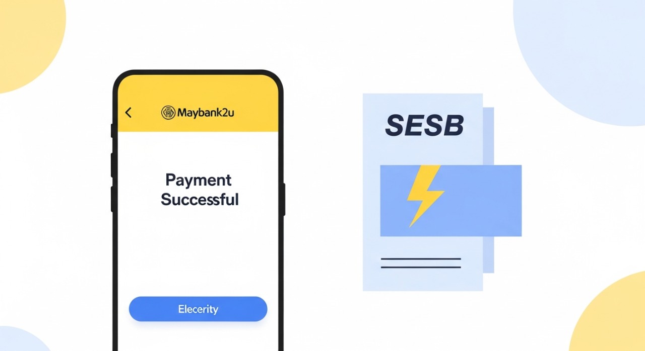 cara bayar bil elektrik sesb online maybank2u