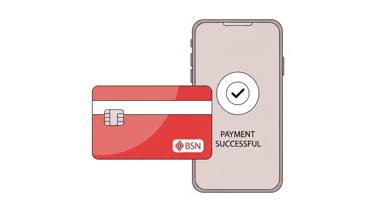 cara bayar kad kredit bsn