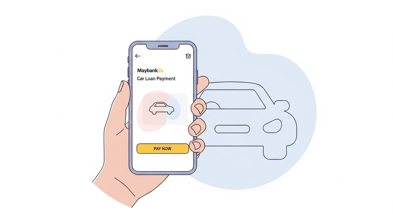cara bayar pinjaman kereta melalui maybank2u