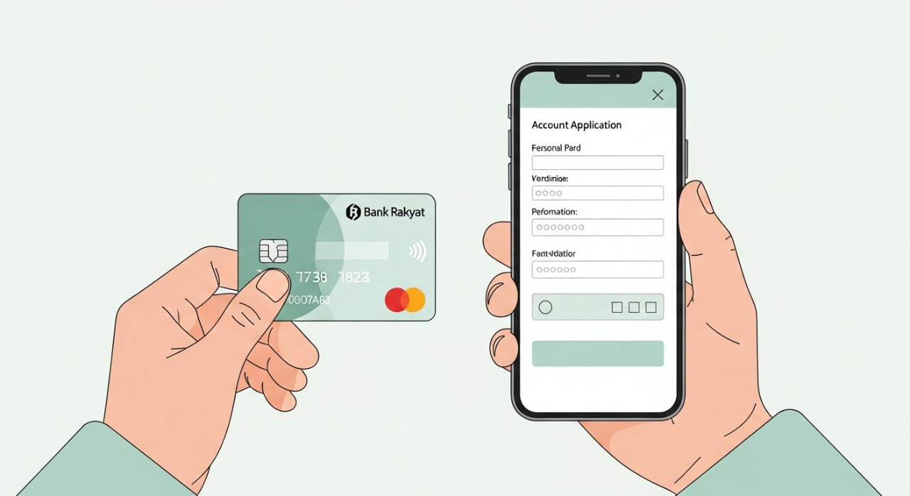 cara buka akaun bank rakyat