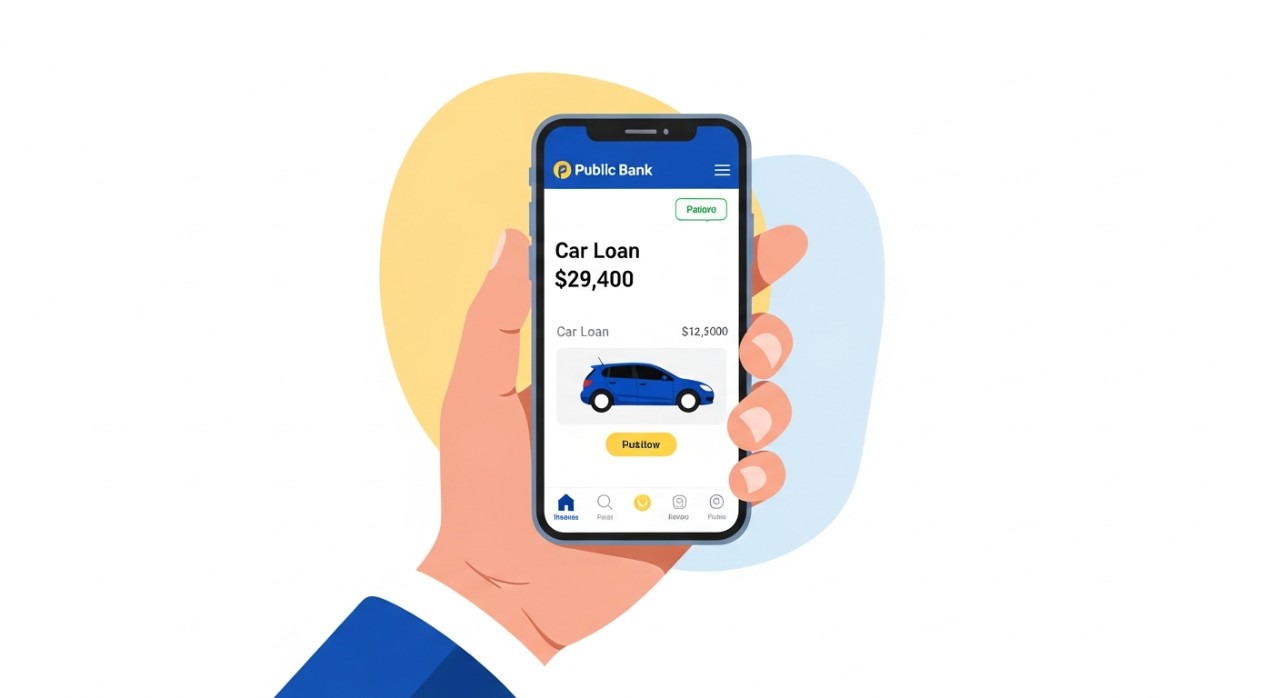 cara check baki loan kereta public bank