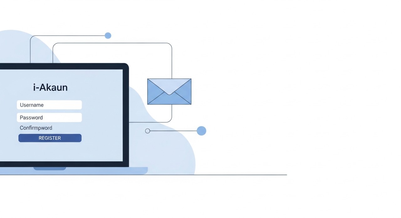 cara daftar i akaun melalui email