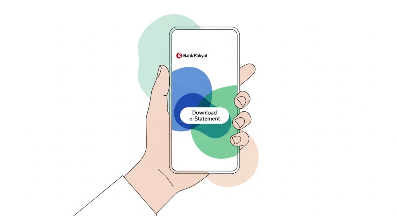 cara dapatkan e statement bank rakyat