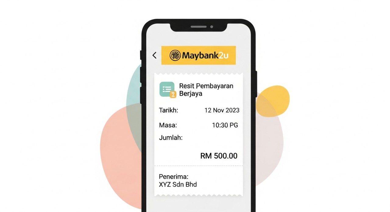 cara dapatkan resit maybank2u