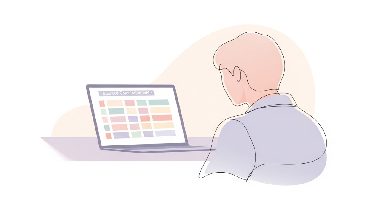 cara guna jadual kira baki