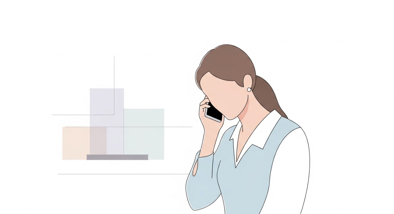 5 Langkah Tepat Atasi Masalah Terima Penyata Baki Pinjaman 1 Seorang wanita sedang menelefon perkhidmatan pelanggan bank menggunakan telefon bimbit untuk meminta penyata baki pinjaman.