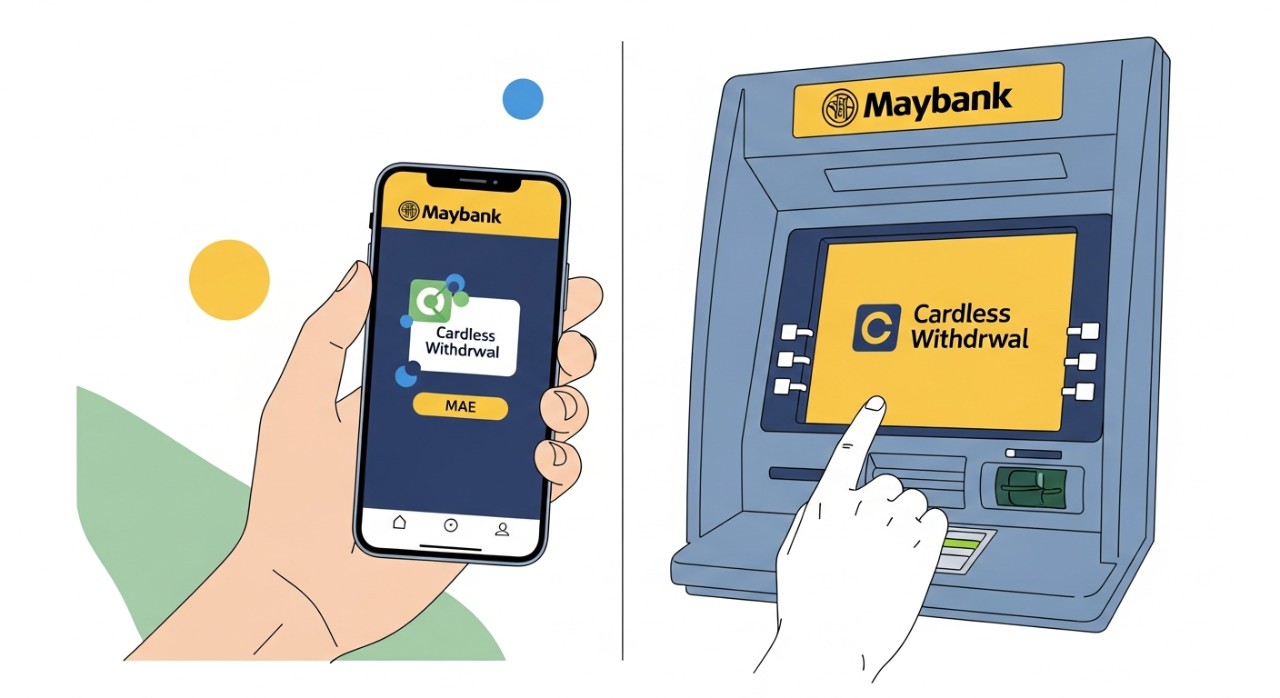 cara keluarkan duit tanpa kad maybank