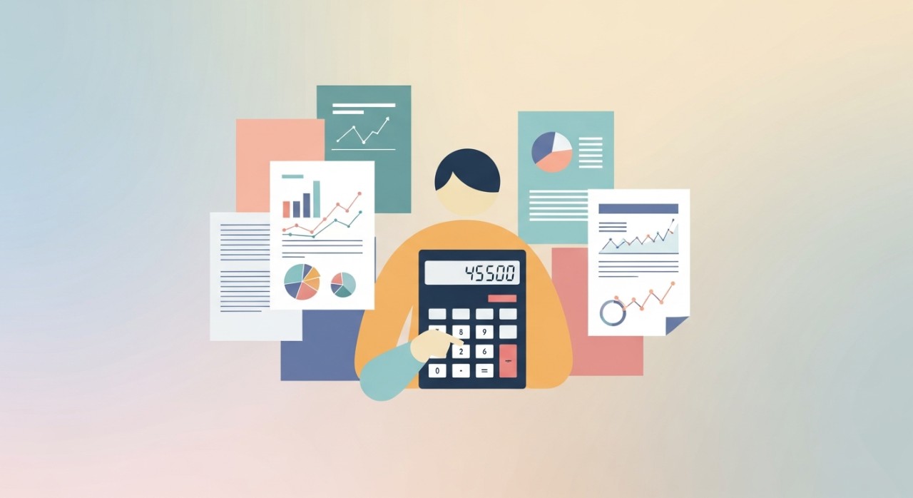 Kadar Faedah Pinjaman Rumah Terkini 2026 di Malaysia 1 Seseorang sedang membuat pengiraan jumlah faedah pinjaman rumah dengan kalkulator.