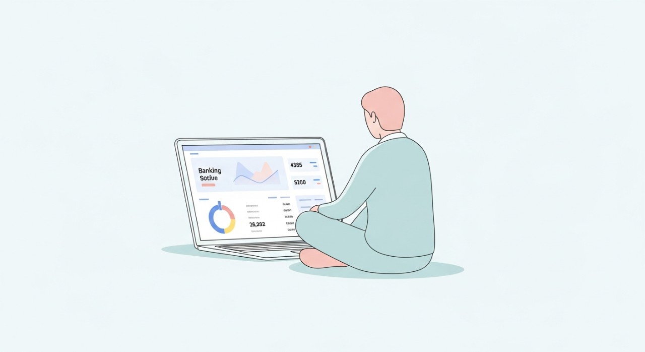 Cara Daftar Alliance Bank AllianceOnline: Panduan Lengkap 1 Seorang pengguna sedang menyemak baki akaun melalui komputer riba di atas meja.