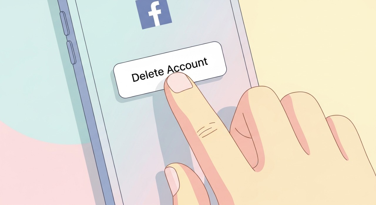 cara padam akaun facebook delete