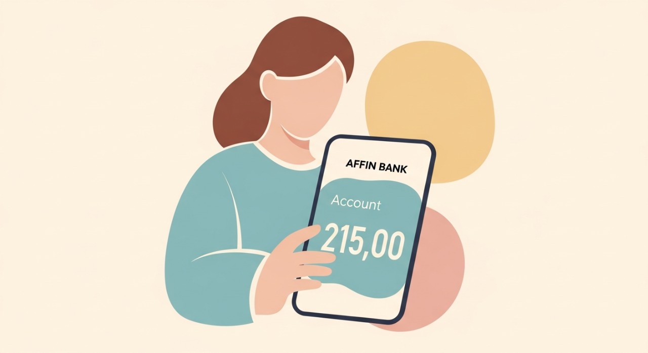 cara semak baki akaun affin bank