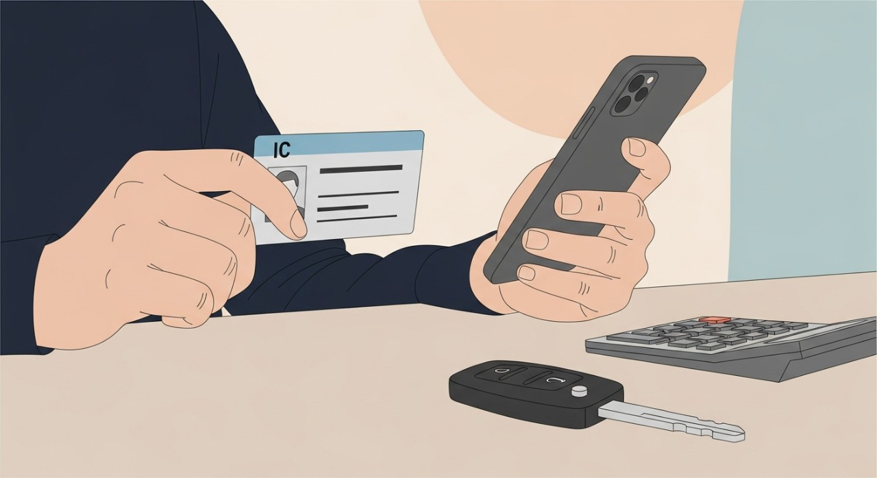 cara semak baki pinjaman kereta ic