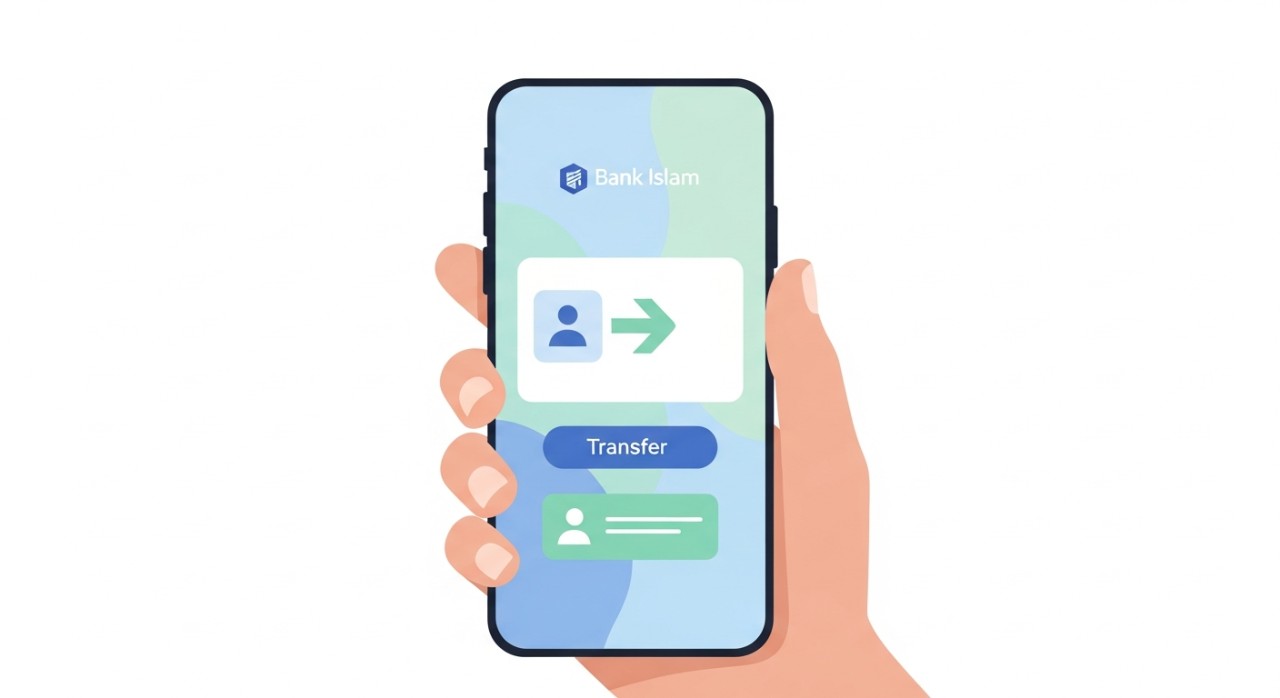 cara transfer bank islam ke bank islam online