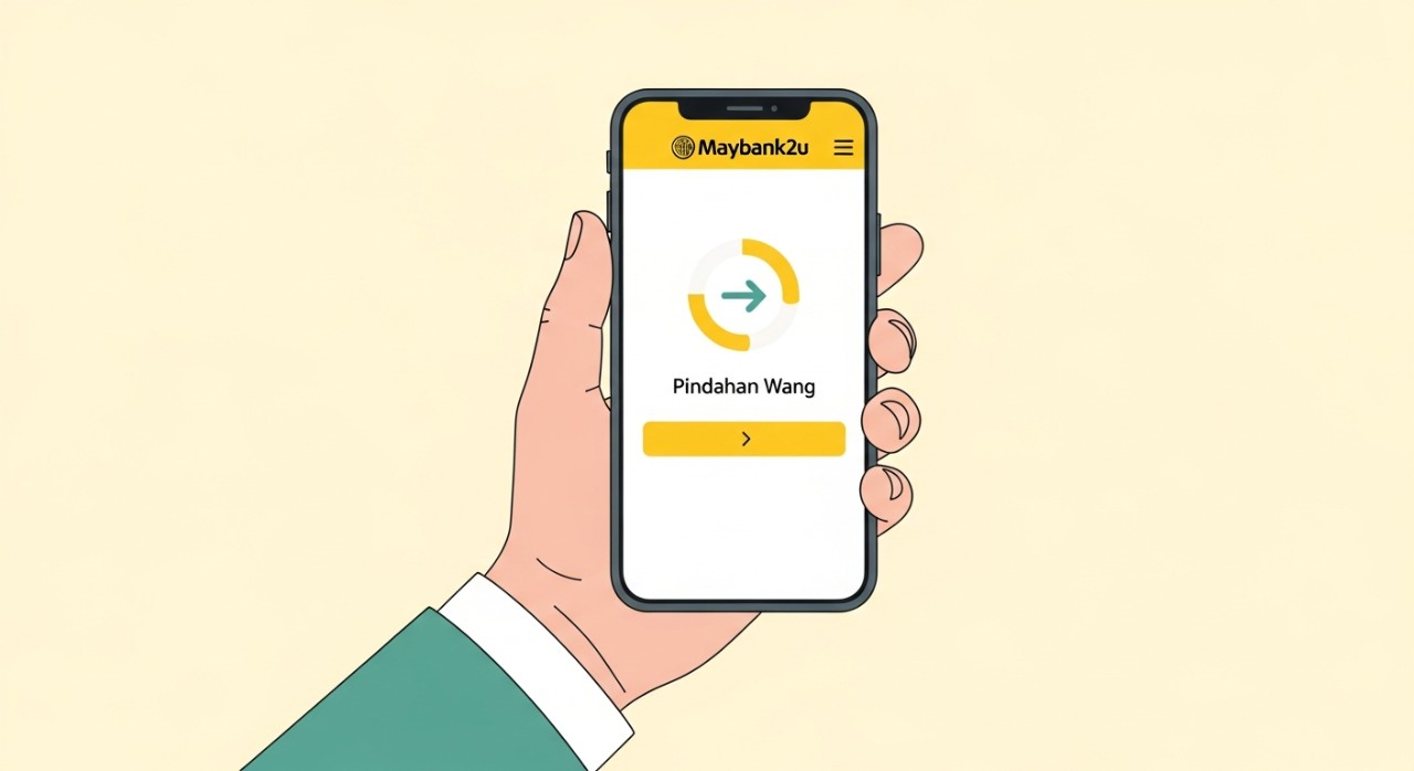 cara transfer duit guna maybank2u