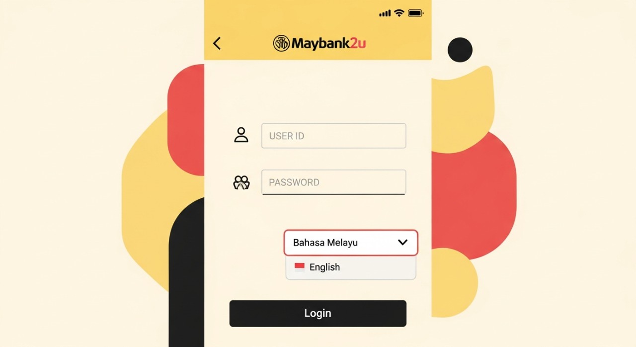 cara tukar bahasa maybank2u