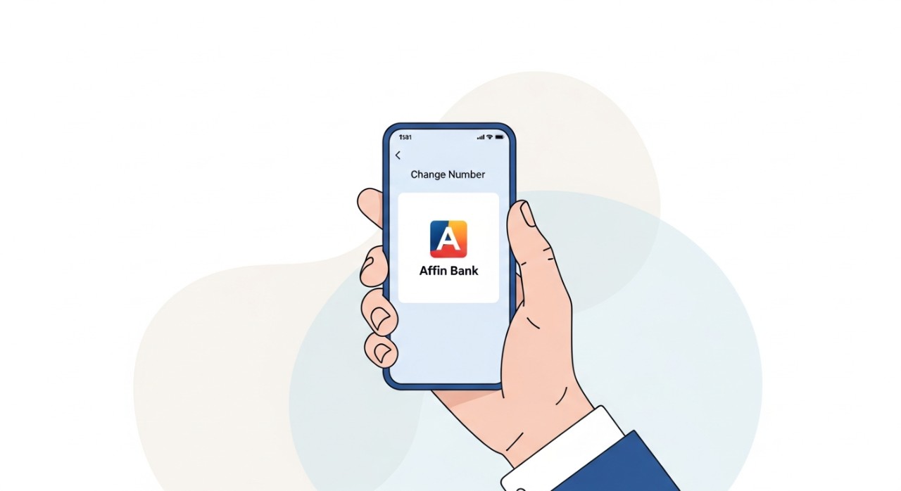 cara tukar no telefon affin bank