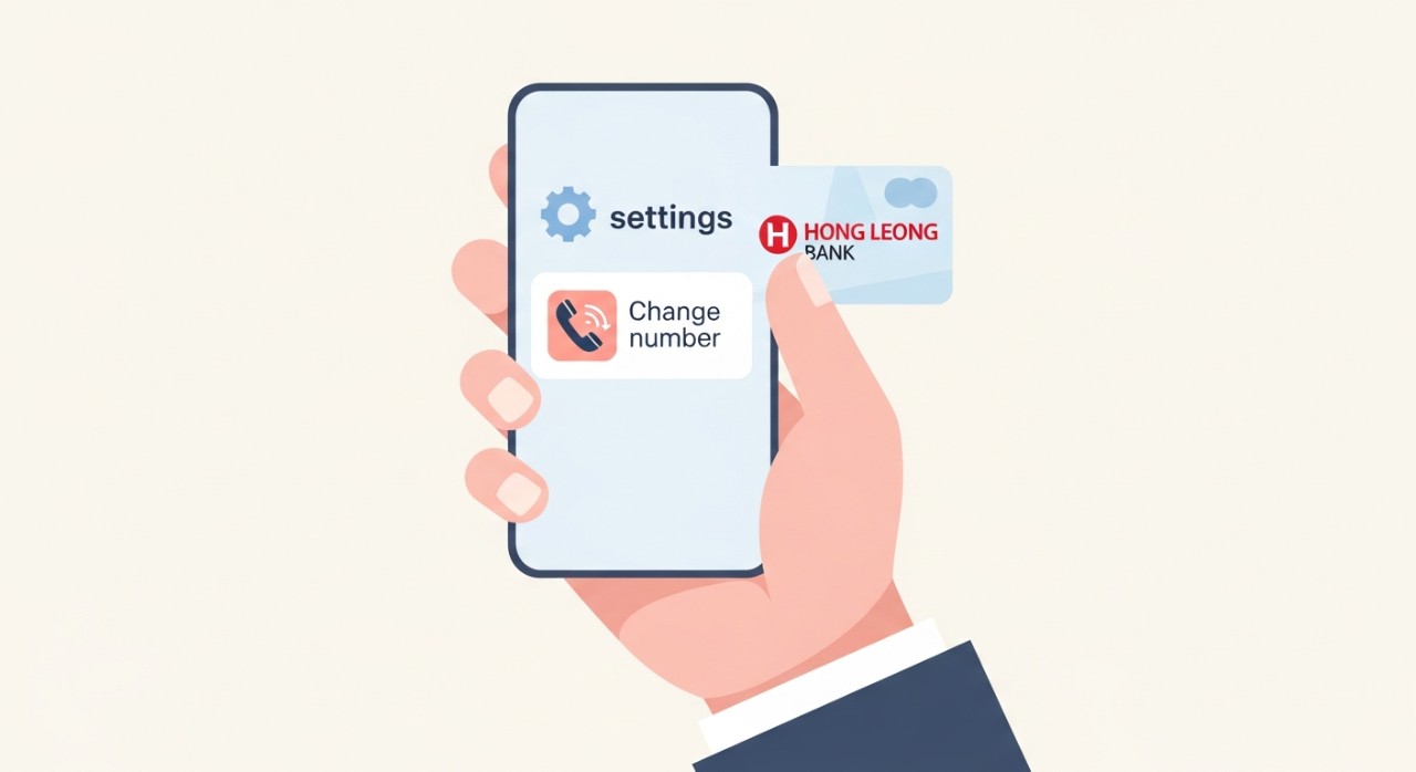 cara tukar no telefon hong leong bank