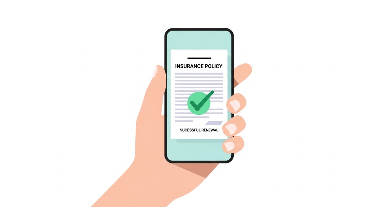 Panduan Lengkap Cara Renew Insurans Kereta Etiqa Online 1 Sebuah telefon pintar memaparkan dokumen polisi insurans kereta digital yang telah berjaya diperbaharui dan sedia untuk digunakan.