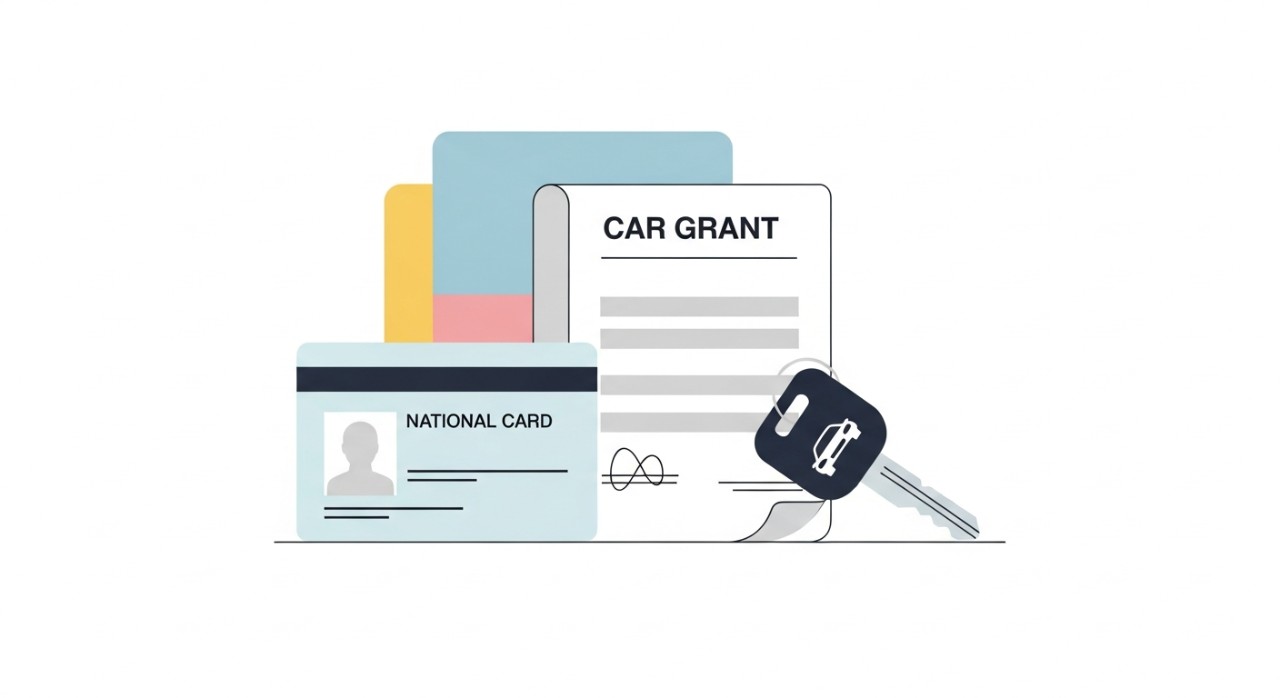 Cara Renew Insurans Kereta Zurich: Panduan Lengkap 1 Dokumen penting seperti kad pengenalan dan geran kereta diletakkan di atas meja.