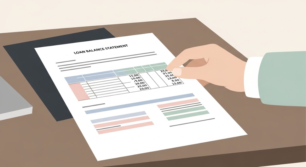 format penyata baki pinjaman
