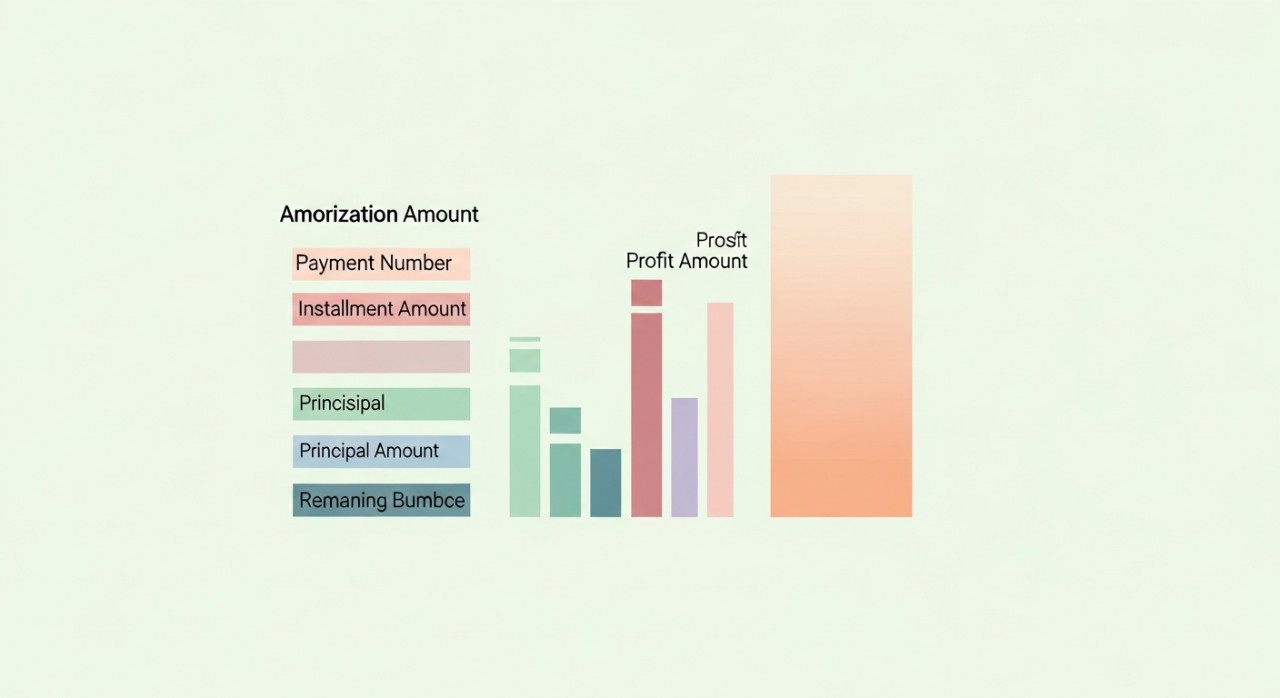 jadual amortisasi pinjaman kenderaan patuh syariah