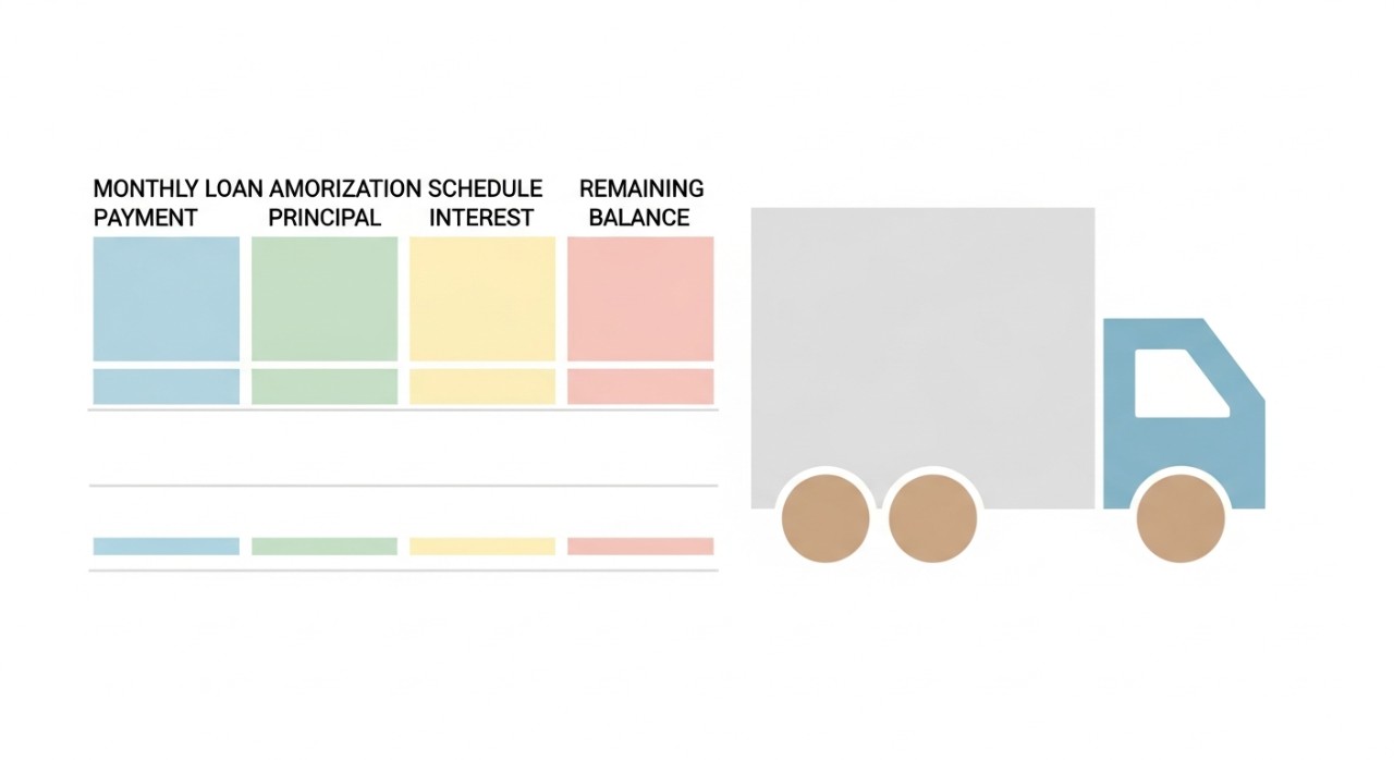 jadual amortisasi pinjaman kenderaan untuk lori