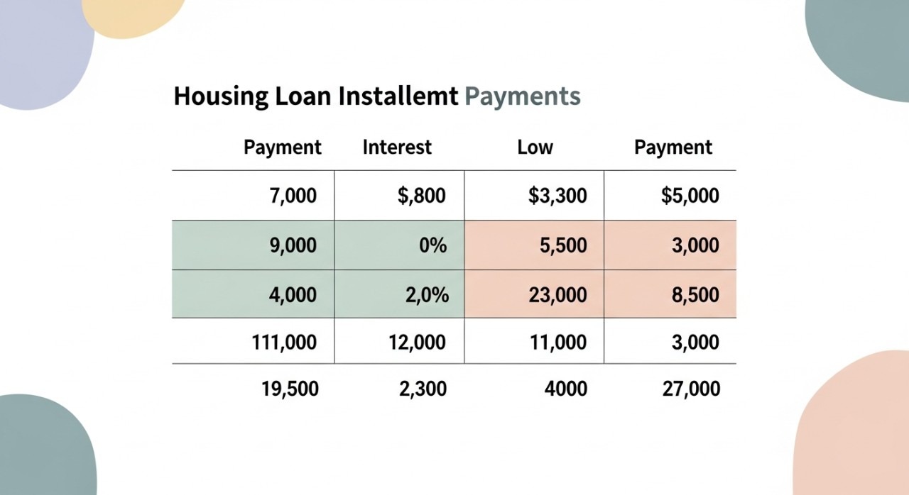 jadual ansuran pinjaman perumahan