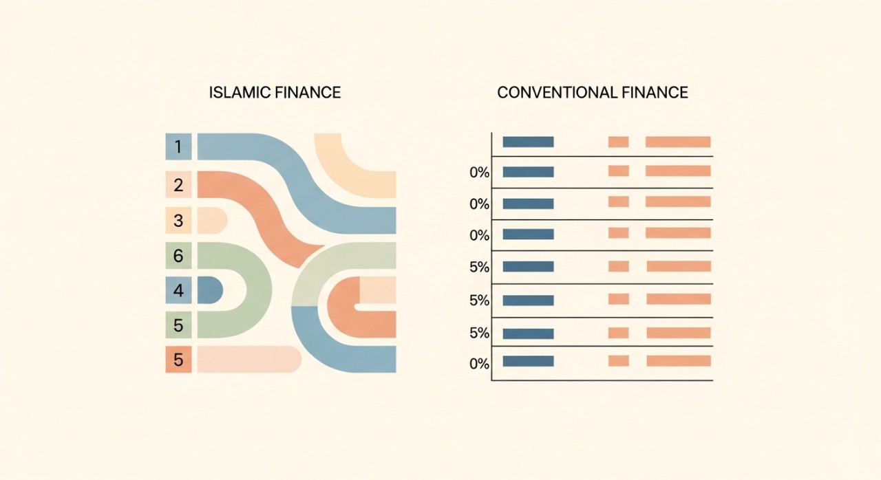jadual pinjaman islamik dan konvensional