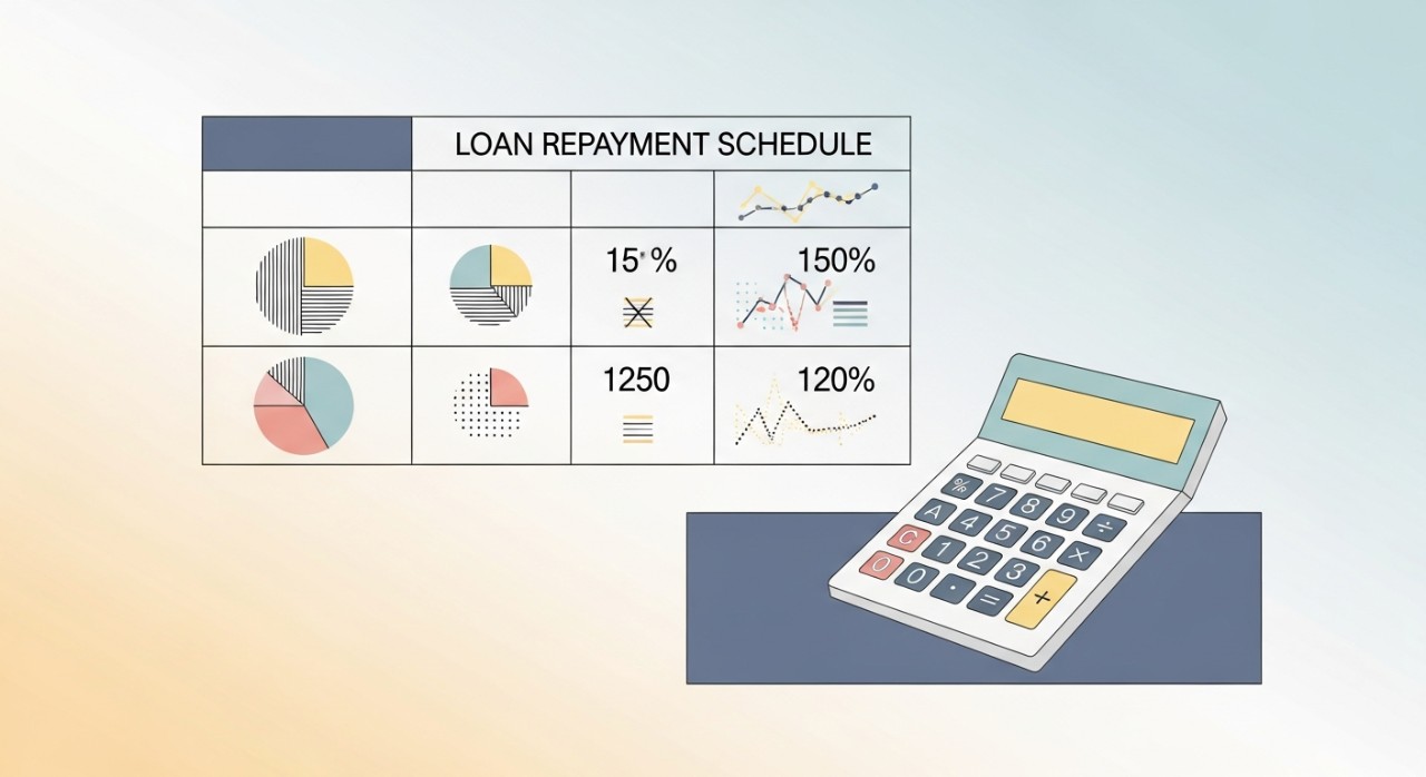 jadual pinjaman kadar faedah rata