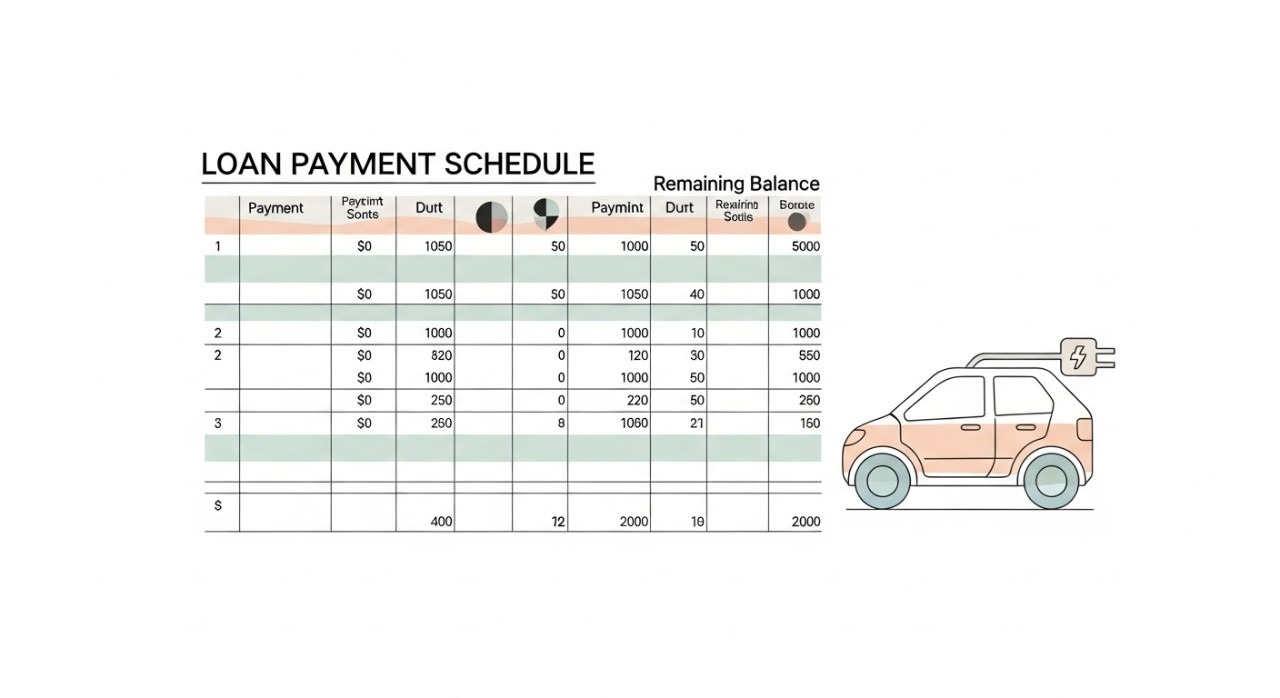 jadual pinjaman kenderaan elektrik kompak
