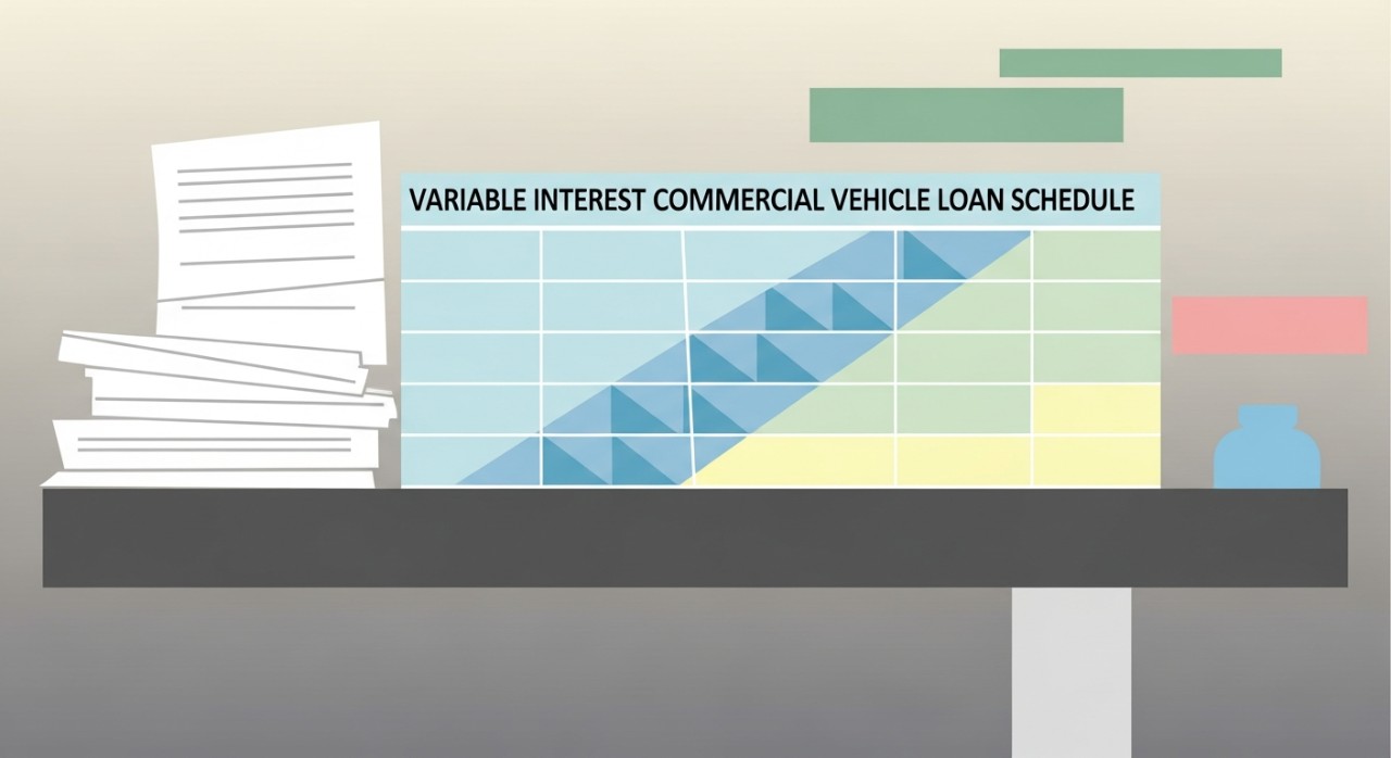 jadual pinjaman kenderaan faedah berubah untuk komersial