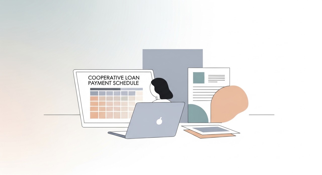 jadual pinjaman koperasi bagi sektor swasta