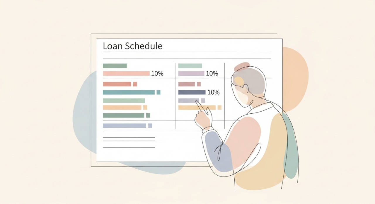 kadar faedah dalam jadual pinjaman