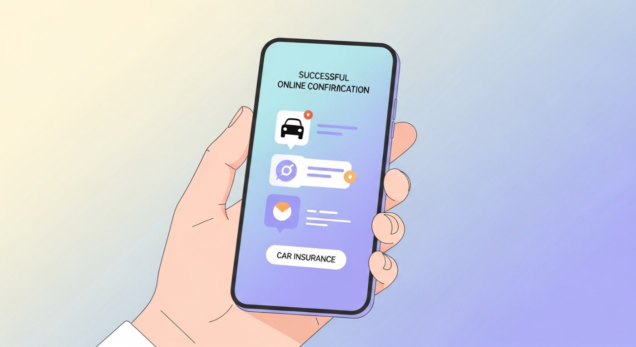 Cara Renew Insurans Kereta Etiqa Paling Mudah dan Pantas 1 Tangan memegang telefon pintar yang menunjukkan notifikasi pembayaran insurans kereta Etiqa yang berjaya.