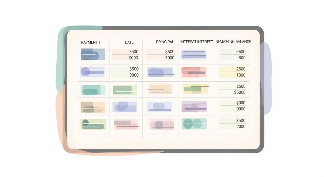 maksud kolum dalam jadual pinjaman