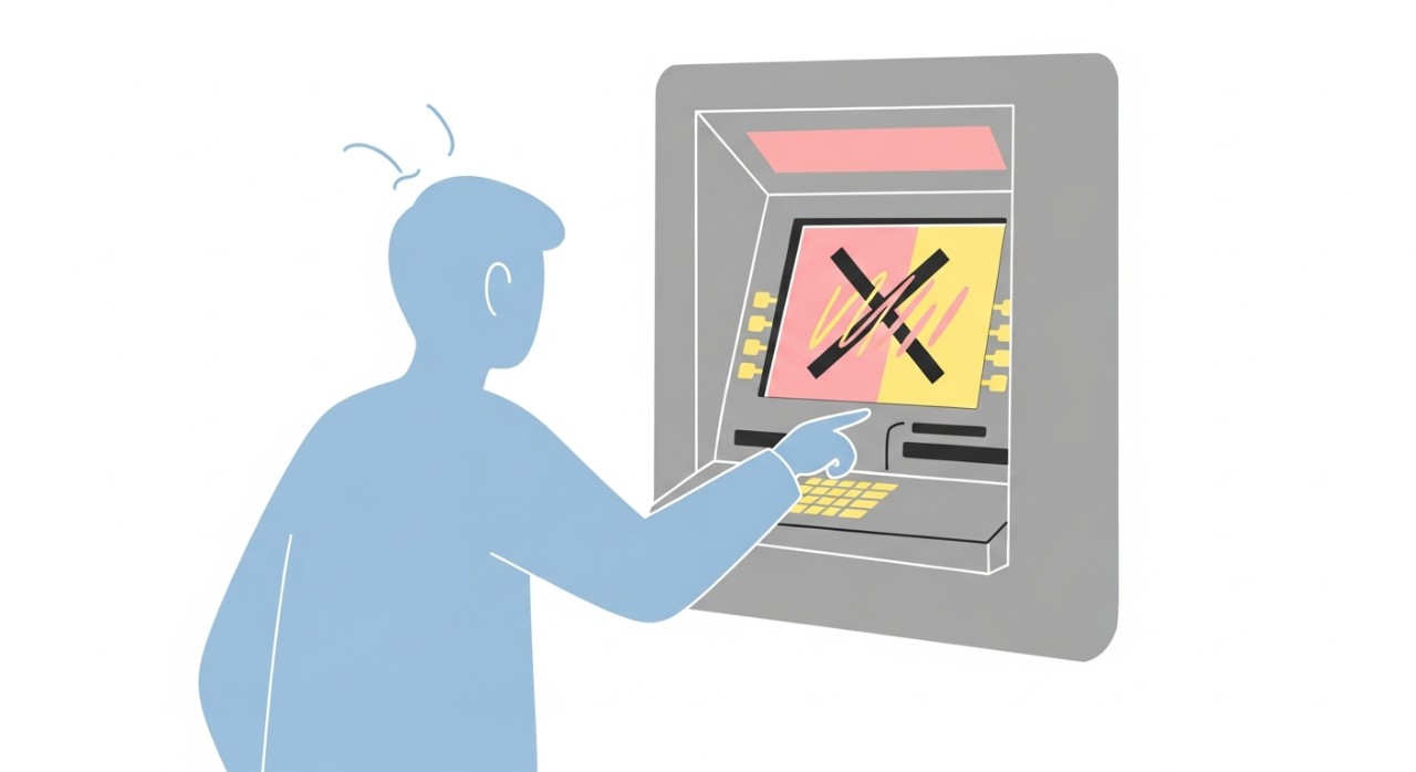 masalah mesin atm tidak berfungsi