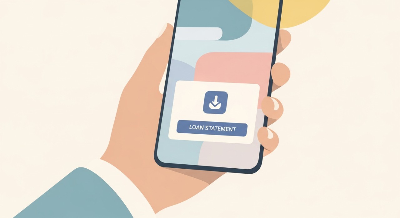 Panduan Cara Dapatkan Penyata Pinjaman Bank Rakyat 2026 1 Paparan skrin telefon pintar menunjukkan antaramuka aplikasi perbankan yang memaparkan pilihan untuk memuat turun penyata pinjaman.